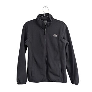 The North Face Boys Fleece‎ Jacket Full Zip Lightweight Outdoors Black XL